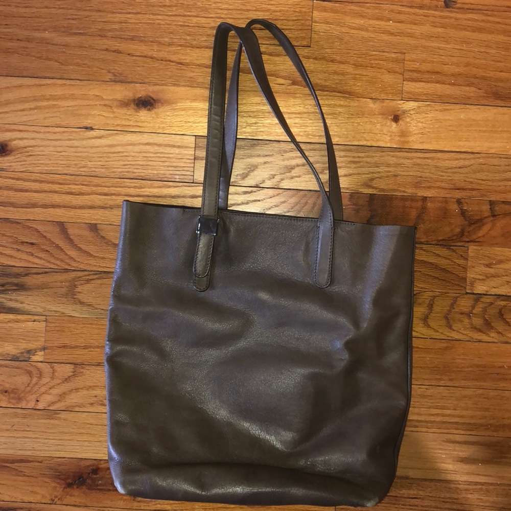 Everlane Brown Leather Petra Magazine Tote